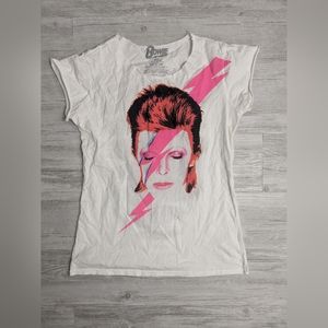 David Bowie DIY'd Slashed Back Tee